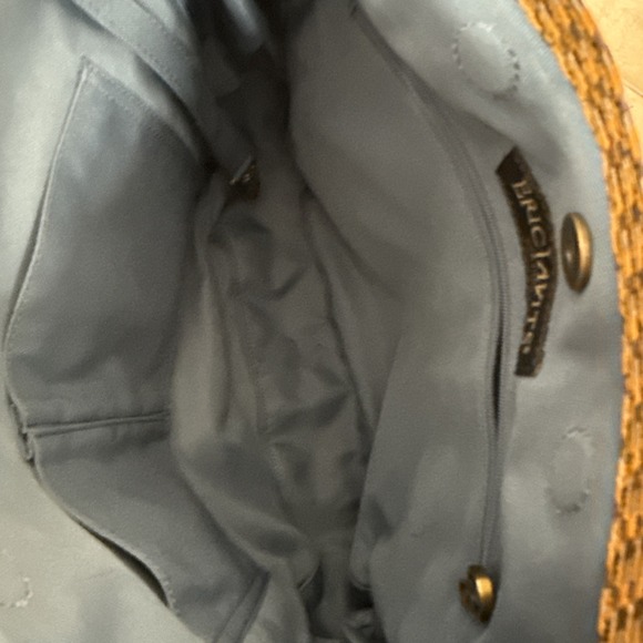 Eric Javits Multicolored Striped Woven Squishee Shoulder Bag Tote Purse - Picture 8 of 11